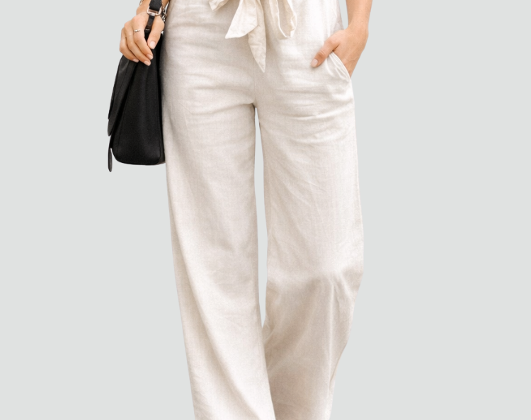 Linen Pants | Wide Leg Summer Trousers Comfortable Elegant 3