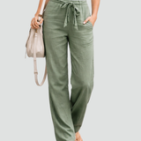 Linen Pants | Wide Leg Summer Trousers Comfortable Elegant 4