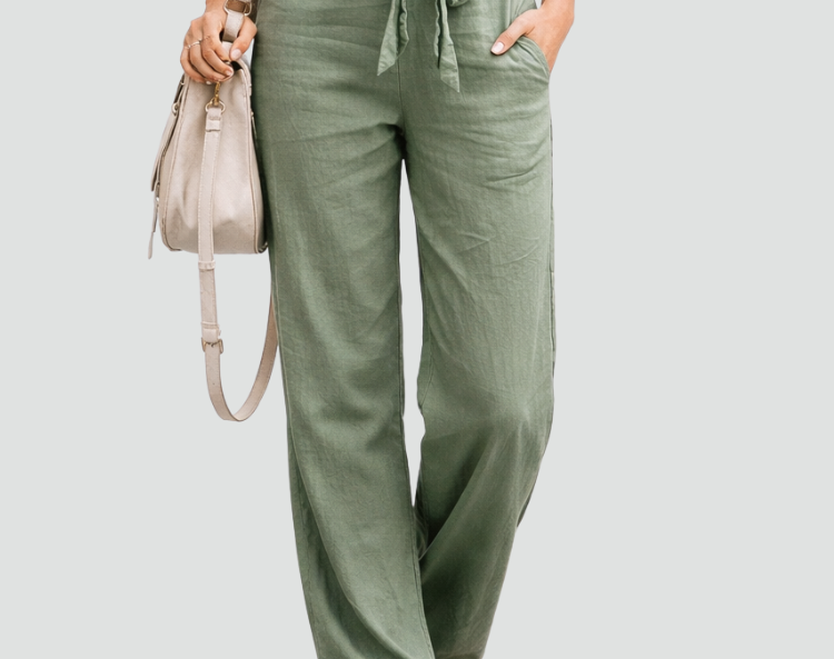 Linen Pants | Wide Leg Summer Trousers Comfortable Elegant 4