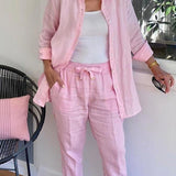 Linen Set | Elegant Casual Outfit | Comfortable Versatile Design 0