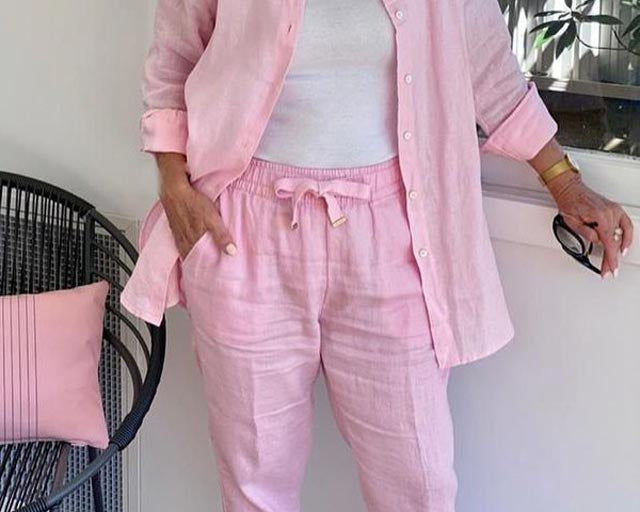 Linen Set | Elegant Casual Outfit | Comfortable Versatile Design 0
