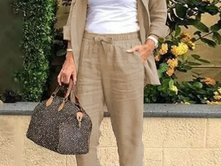 Linen Set | Elegant Casual Outfit | Comfortable Versatile Design 3