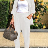 Linen Set | Elegant Casual Outfit | Comfortable Versatile Design 4