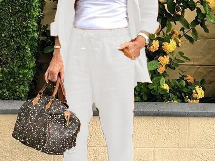 Linen Set | Elegant Casual Outfit | Comfortable Versatile Design 4