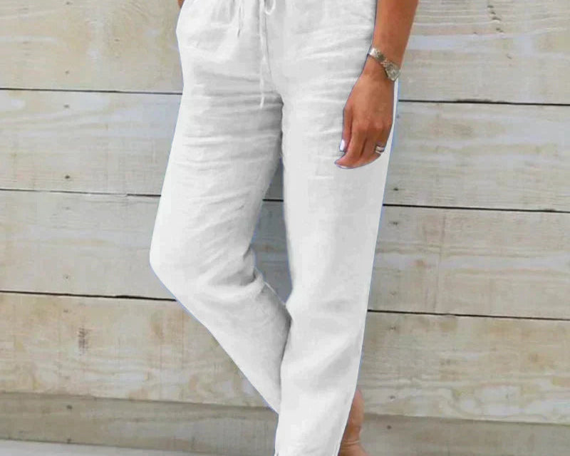 Linen Trousers | Airy Summer Pants with Loose Fit 7