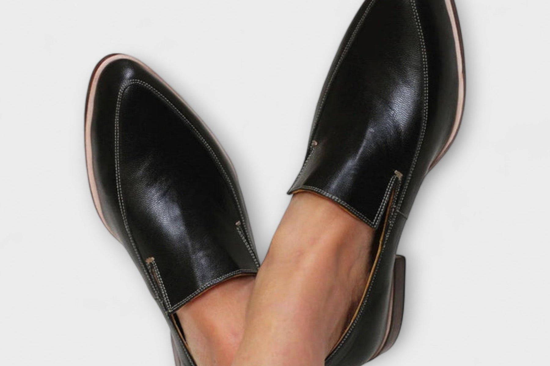 Loafers | Elegant Pointed Toe Slip-On Shoes | Comfortable Stacked Flat Heel 0