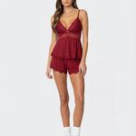 Lounge Set | Lace Trim Cami and Shorts | Elegant and Comfortable 7