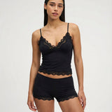 Loungewear Set | Elegant Lace Cami and Shorts | Soft and Comfortable Matching Lounge Set 0