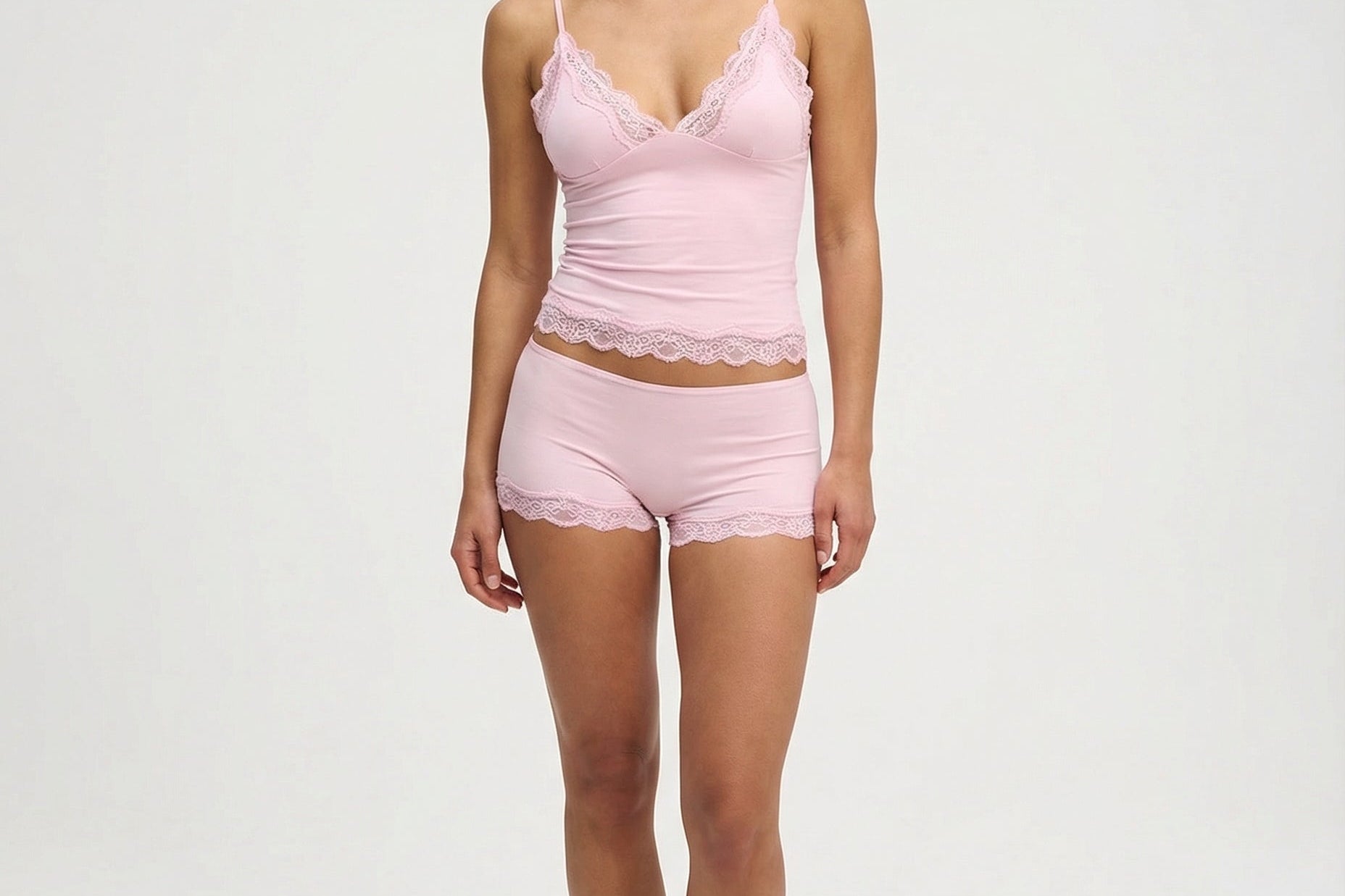 Loungewear Set | Elegant Lace Cami and Shorts | Soft and Comfortable Matching Lounge Set 1