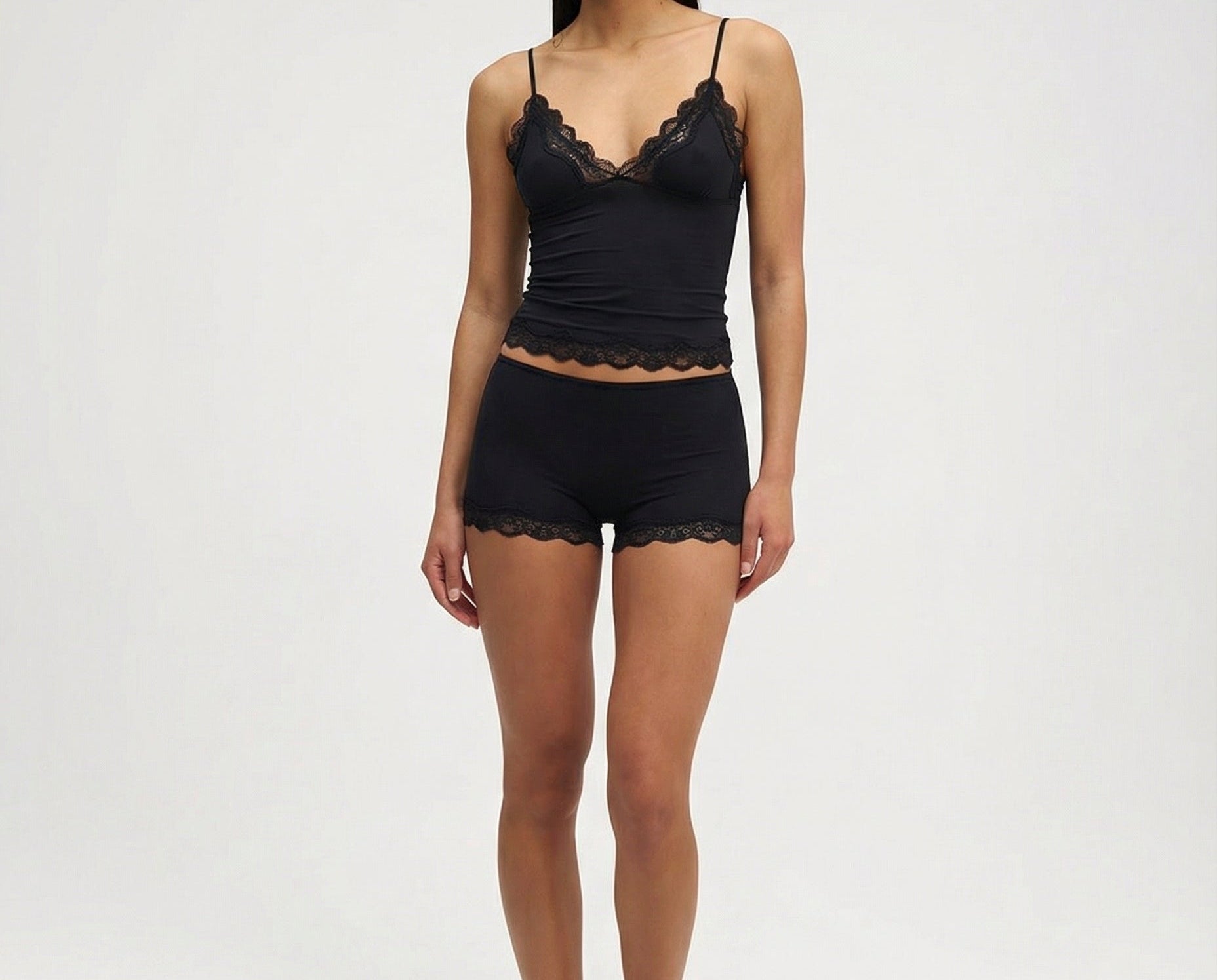 Loungewear Set | Elegant Lace Cami and Shorts | Soft and Comfortable Matching Lounge Set 2