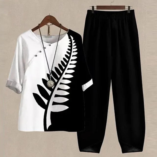 Loungewear | Printed Two Piece Set | Relaxed Summer Comfort 4