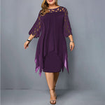 Madeline Flowy Plus Size Midi Dress