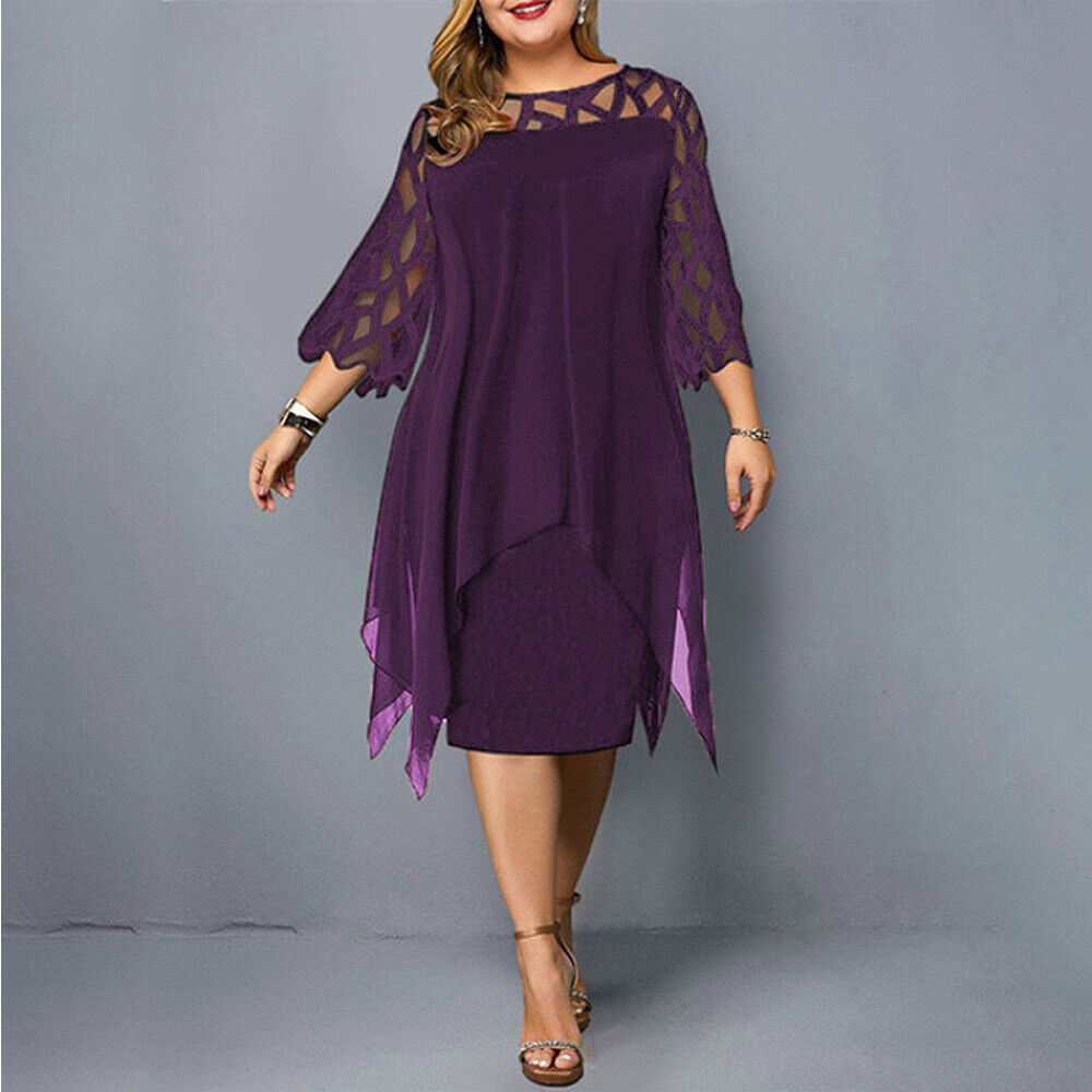Madeline Midi Dress - Purple