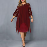 Madeline Midi Dress - Red Wine