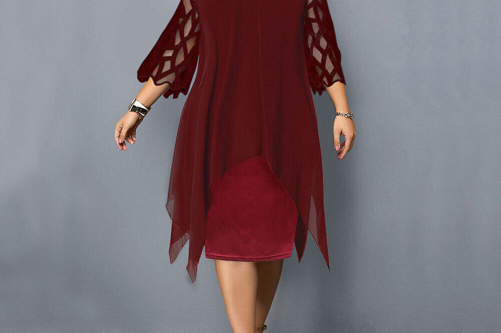 Madeline Midi Dress - Red Wine
