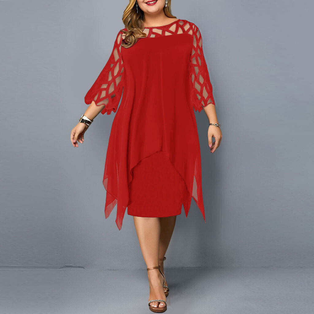 Madeline Midi Dress - Red