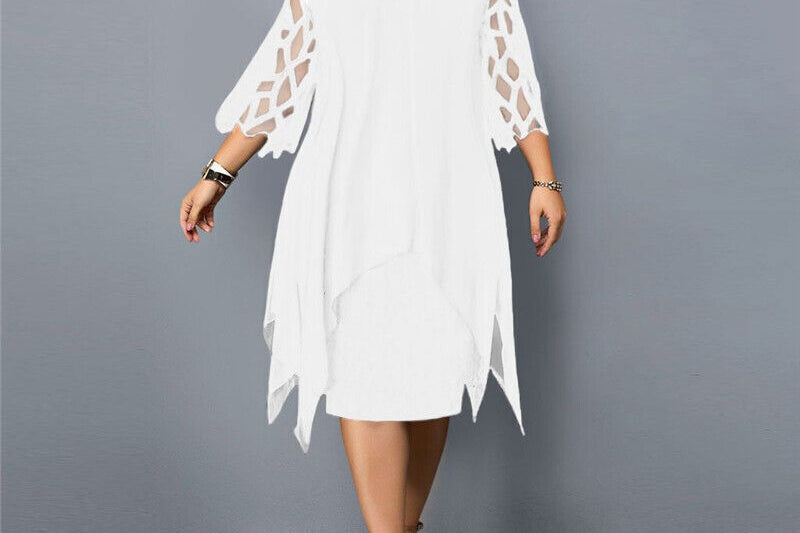 Madeline Midi Dress - White