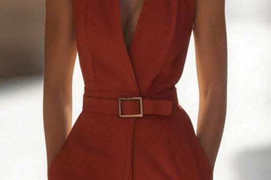 Women's Tailored Jumpsuit | Elegant Work and Evening Jumpsuit