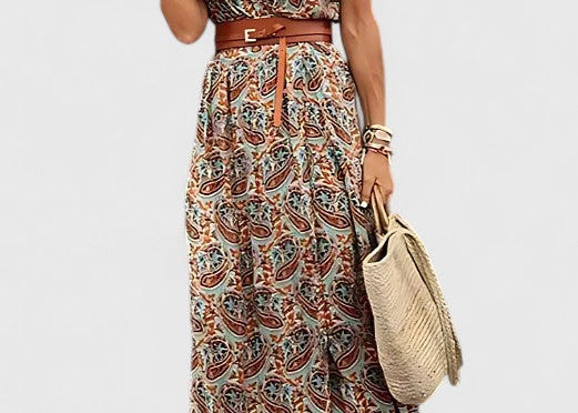 Maxi Dress | Artistic Boho Style Long Summer Dress | Effortlessly Elegant Comfortable Fit 3