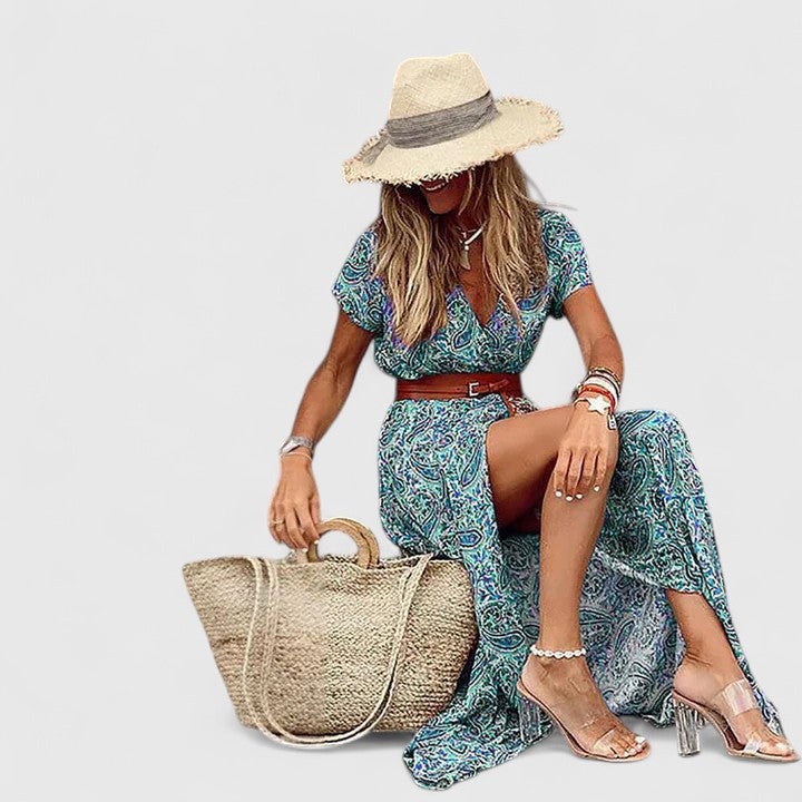 Maxi Dress | Artistic Boho Style Long Summer Dress | Effortlessly Elegant Comfortable Fit 5