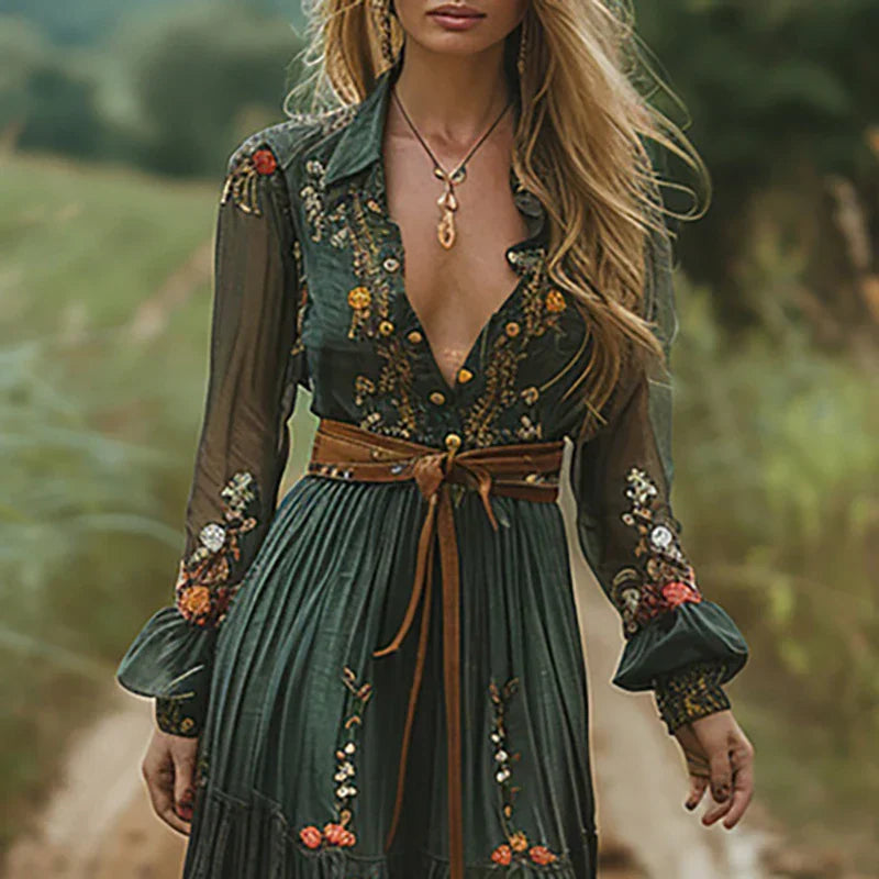 Maxi Dress | Boho Long Sleeve Maxi Dress | Elegant and Comfortable 1