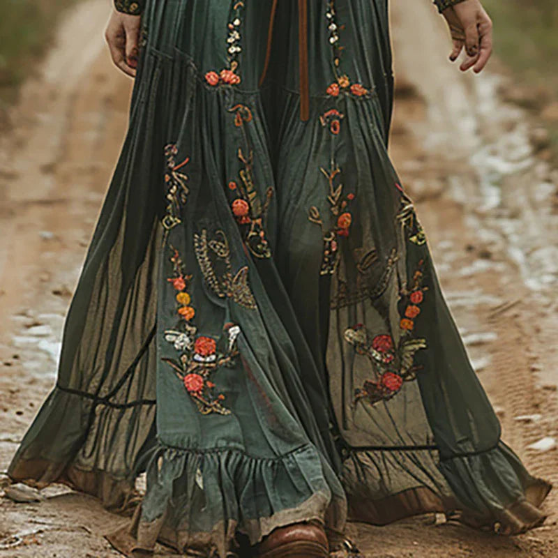 Maxi Dress | Boho Long Sleeve Maxi Dress | Elegant and Comfortable 2