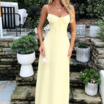 Maxi Dress | Crossed Design Long Summer Dress | Elegant Flowing Fit 1
