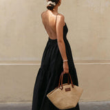 Maxi Dress | Elegant Backless Summer Gown 0