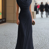 Maxi Dress | Elegant Draped Wedding Guest Dress with Flattering Silhouette 5
