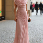Maxi Dress | Elegant Draped Wedding Guest Dress with Flattering Silhouette 7