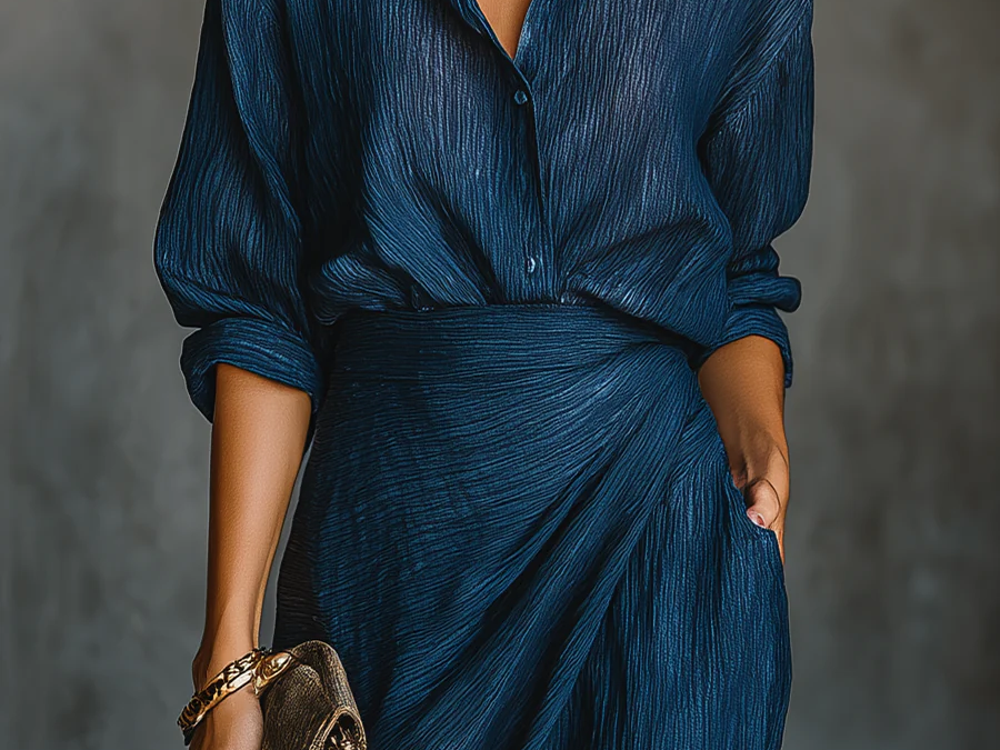 Maxi Dress | Elegant Flowing Long Skirt Set 1