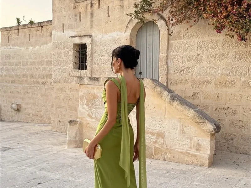 Maxi Dress | Elegant Flowing Wedding Guest Gown | Chic Formal Design 2