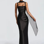 Maxi Dress | Elegant Flowing Wedding Guest Gown | Chic Formal Design 4