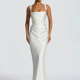 Maxi Dress | Elegant Flowing Wedding Guest Gown | Chic Formal Design 5