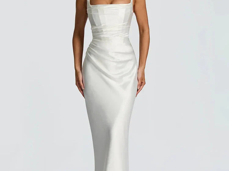 Maxi Dress | Elegant Flowing Wedding Guest Gown | Chic Formal Design 5