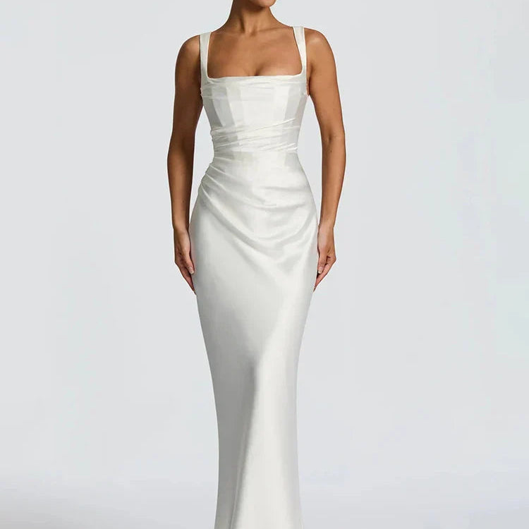Maxi Dress | Elegant Flowing Wedding Guest Gown | Chic Formal Design 5