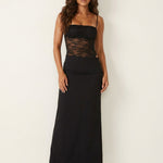 Maxi Dress | Elegant Lace Corsage Long Evening Gown 1