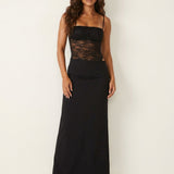 Maxi Dress | Elegant Lace Corsage Long Evening Gown 1