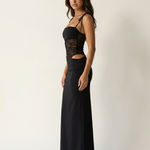 Maxi Dress | Elegant Lace Corsage Long Evening Gown 2