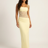 Maxi Dress | Elegant Lace Corsage Long Evening Gown 9