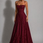 Maxi Dress | Elegant Lace Evening Gown | Flattering Strappy Design 3
