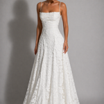 Maxi Dress | Elegant Lace Evening Gown | Flattering Strappy Design 4
