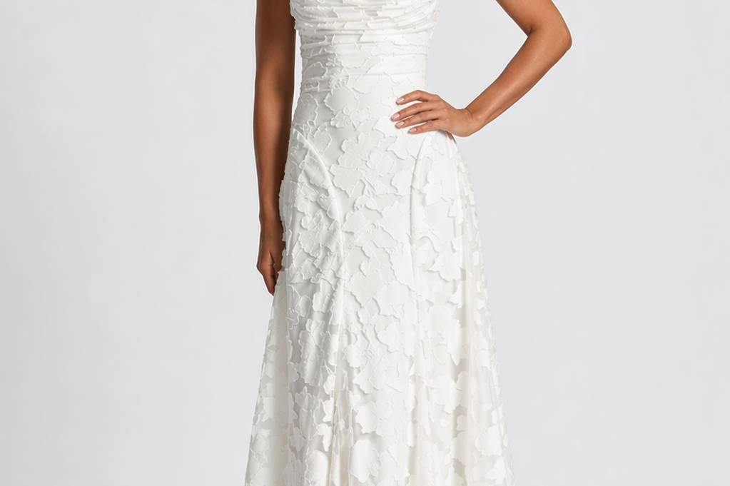 Maxi Dress | Elegant Lace Evening Gown | Flattering Strappy Design 6
