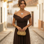 Maxi Dress | Elegant Long Maxi Dress with Sleeves | Flattering Romantic Silhouette 0