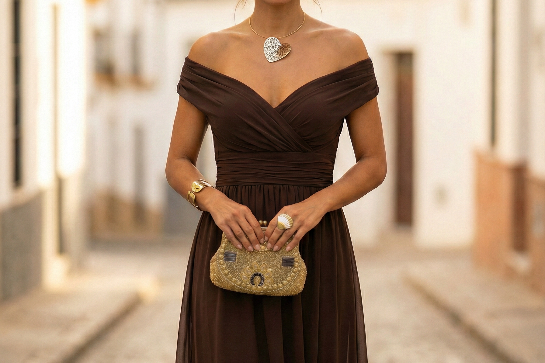 Maxi Dress | Elegant Long Maxi Dress with Sleeves | Flattering Romantic Silhouette 1