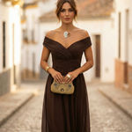 Maxi Dress | Elegant Long Maxi Dress with Sleeves | Flattering Romantic Silhouette 1
