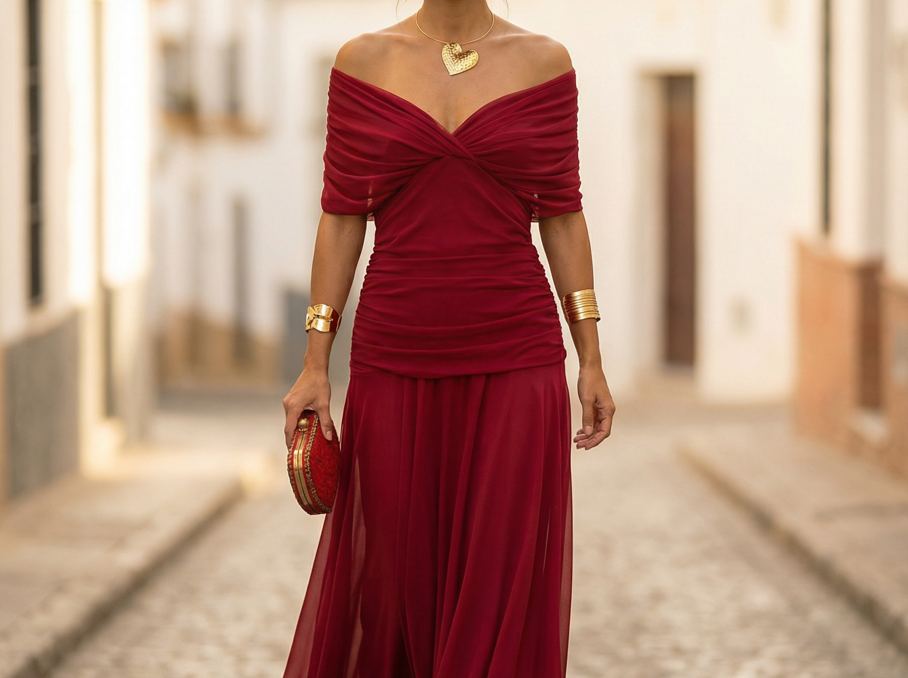 Maxi Dress | Elegant Long Maxi Dress with Sleeves | Flattering Romantic Silhouette 12
