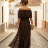 Maxi Dress | Elegant Long Maxi Dress with Sleeves | Flattering Romantic Silhouette 2