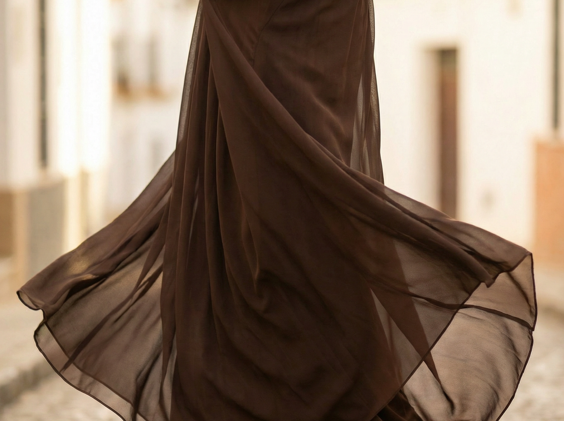 Maxi Dress | Elegant Long Maxi Dress with Sleeves | Flattering Romantic Silhouette 5