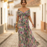 Maxi Dress | Elegant Long Maxi Dress with Sleeves | Flattering Romantic Silhouette 6